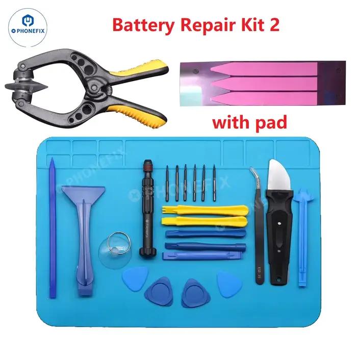 Kit professionnel de réparation d'écran de téléphone portable, kit d'outils de démontage pour iPhone