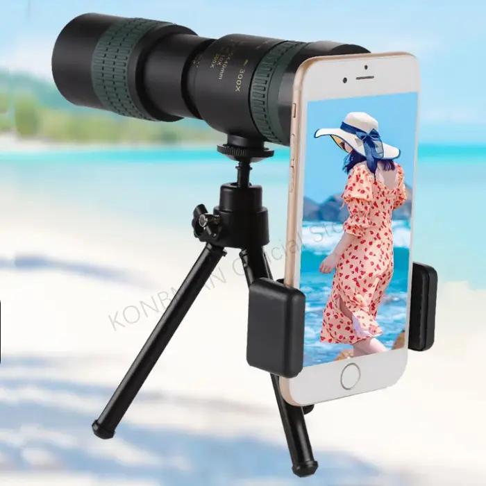 Télescope monoculaire professionnel 10-300X zoom HD - Puissant et portable pour chasse précise