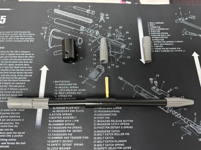 Guide d'alésage de pistolet tactique universel 8 pièces.17Cal.22Cal.30Cal