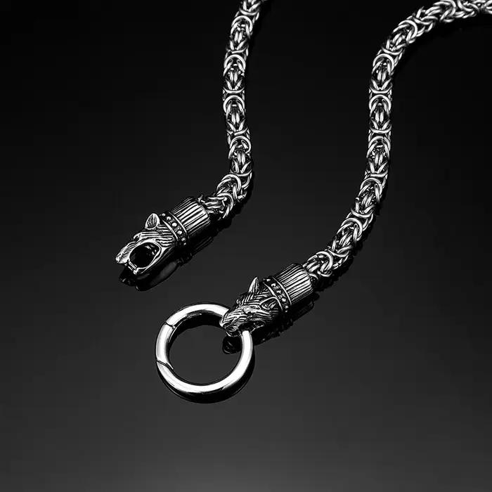 Collier tendance en acier inoxydable pour hommes