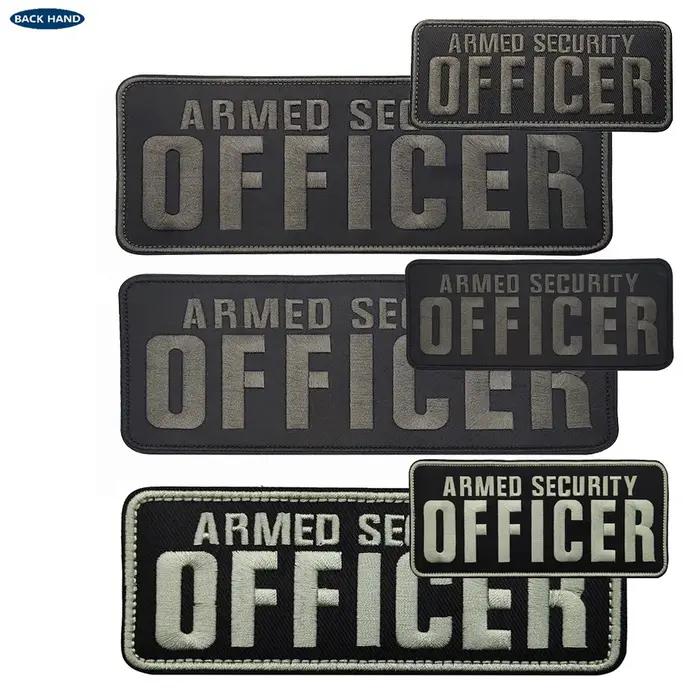 Patchs de sécurité brodés en 3D pour uniformes de sécurité et vêtements de police occasions professionnelles et personnelles
