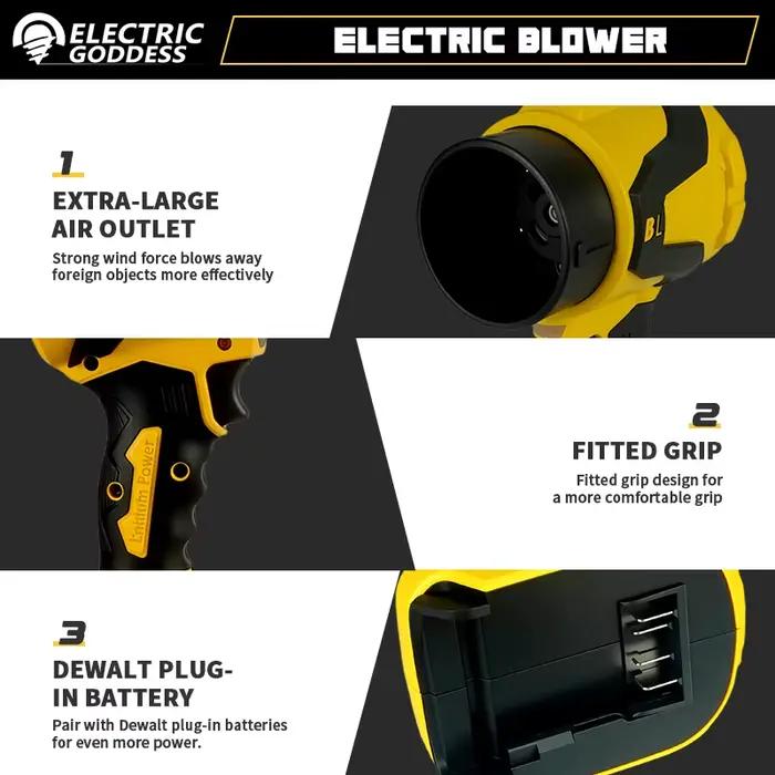 Souffleur Turbo Électrique EDOG Soufflage Feuilles Neige Entretien Jardin Occasions Spéciales