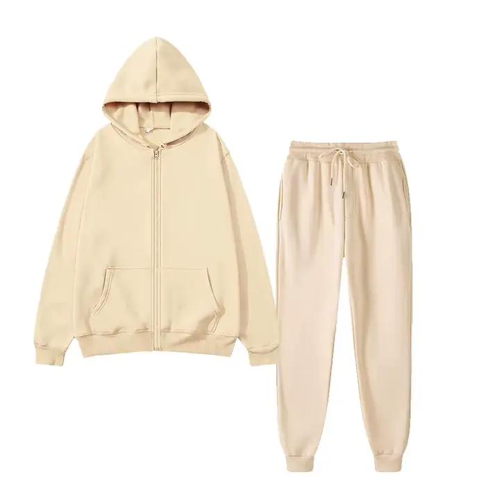 Ensemble de vêtements de sport unisexe de couleur unie