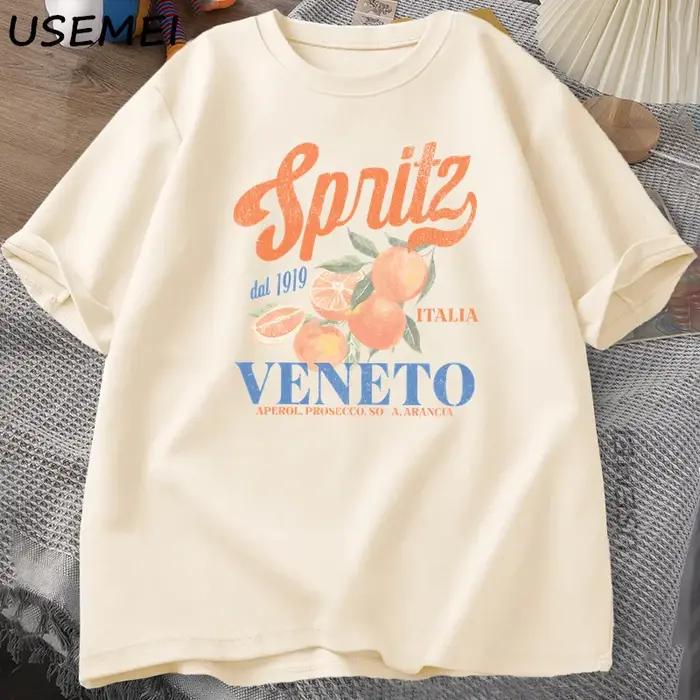 Cocktail italien Spritz T-Shirt hommes femmes été Vintage Boho Italia graphique