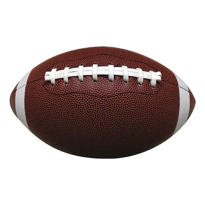 Ballon de football américain et de rugby en PVC blanc pour enfants et adultes occasions spéciales jeux de plein air polyvalent