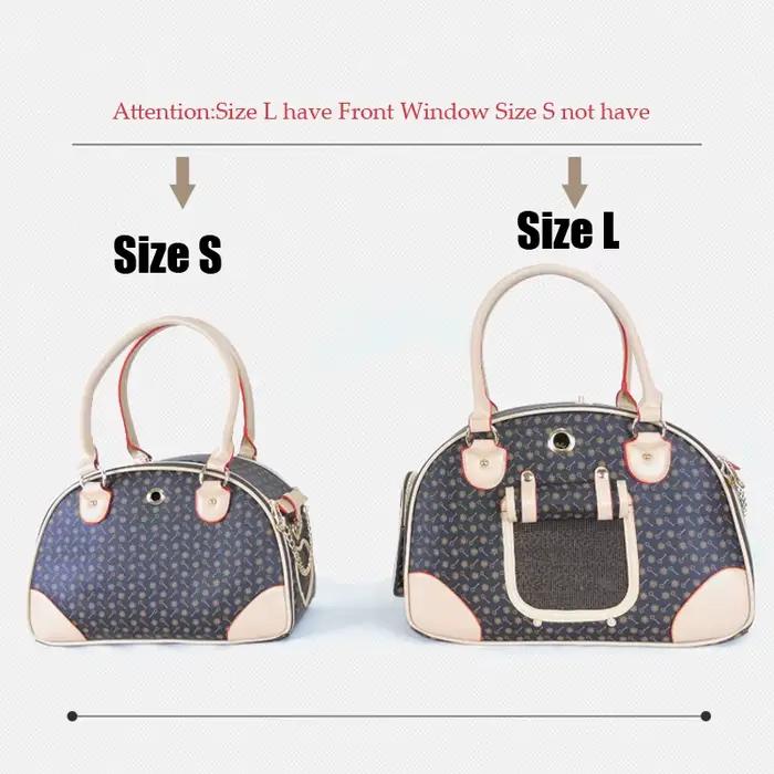 Sacs fourre-tout pliables pour chiots Chihuahua Yorkshire Poodle Toy Terrier Pugs Dachshund sacs de transport en embossing PVC et nylon pour promenades et vacances