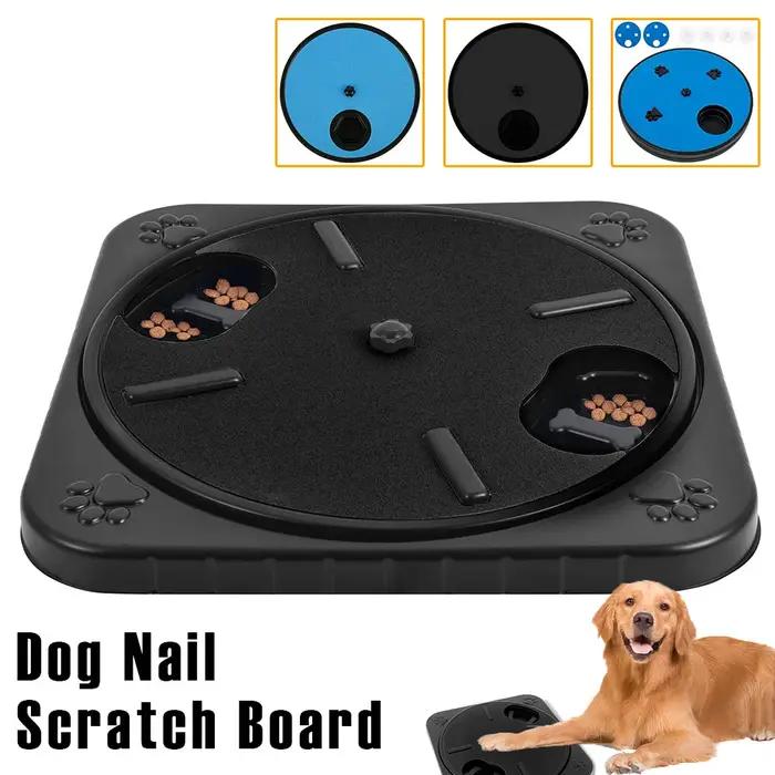 Planche à Gratter Ronde pour Chien Rotative à 360° avec Compartiments à Collation Jouet Interactif pour Animaux de Compagnie Occasions Spéciales Toilettage Enrichissement Éducatif