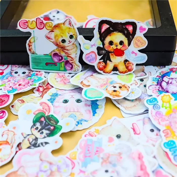 Autocollants animaux de dessin animé pour scrapbooking