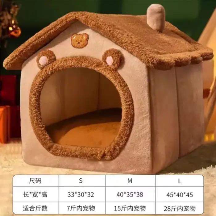 Nichoir pour chat fermé avec matériau résistant à la saleté