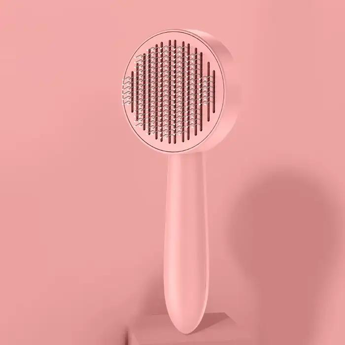 Brosse pour chats pour perdre des cheveux longs et courts, autonettoyante, pour animaux de compagnie