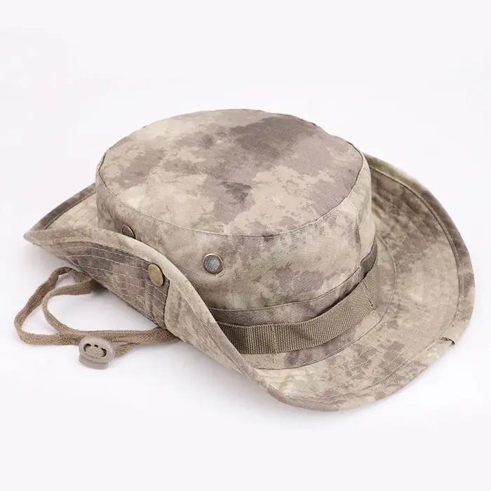 Chapeau d'extérieur épais de qualité supérieure, chapeau Boonie, casquettes de chasse et de camping, chapeau de poisson Suffolk, 23 couleurs, E27, A0E056