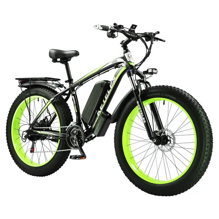 EllTELES-Vélo Électrique K800 de Haute Qualité, 1000W, 13Ah, 27MPH, Livraison Rapide
