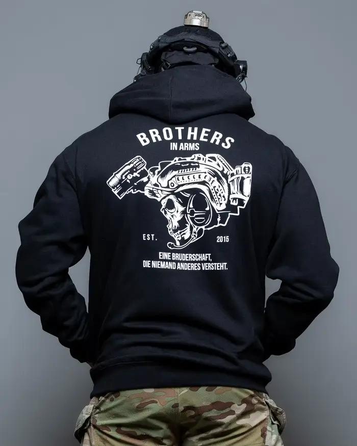 Brothers in Arms _ Sweat à capuche graphique en coton de luxe haut de gamme