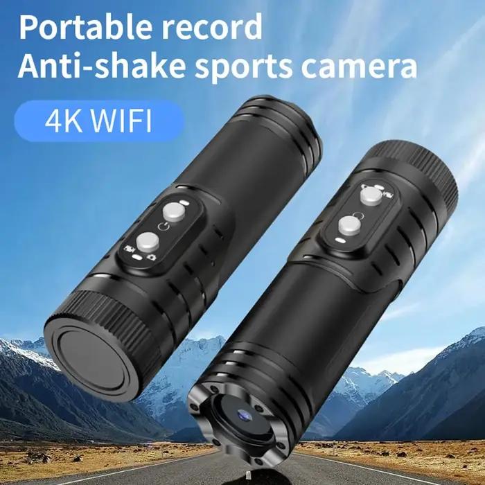 Caméra d'action 4K pour chasse et activités de plein air avec support Wi-Fi et applications pour photos et vidéos de haute qualité