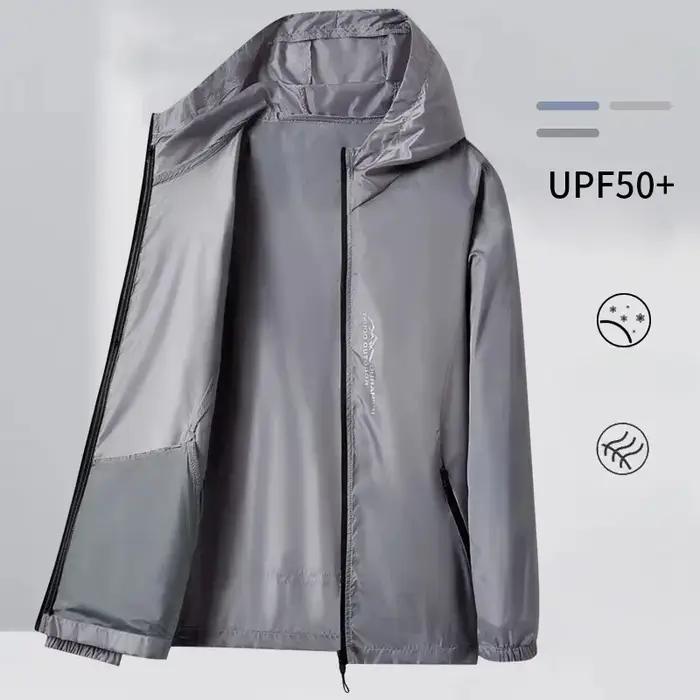 Veste imperméable pour hommes résistante aux UV protection solaire vêtement de randonnée camping pêche chasse et activités extérieures