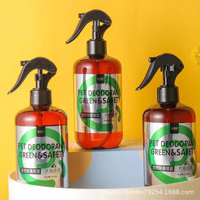 Spray désodorisant pour animaux de compagnie, spray désodorisant pour toilettes intérieures, spray désodorisant pour l'odeur d'urine de chien et spray pour litière pour chat