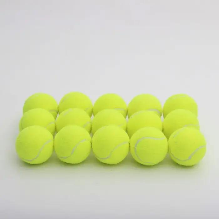 Balle de tennis extérieure en caoutchouc à fibres élastiques pour l'entraînement de la souplesse canin