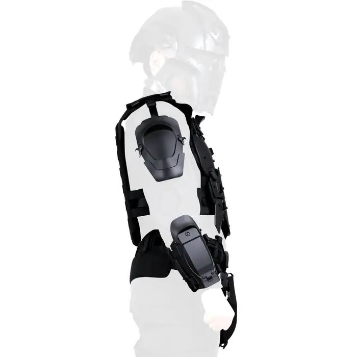Armure tactique avec gilet de protection, coudière, plastron, entrejambe, joint de taille, taille ré