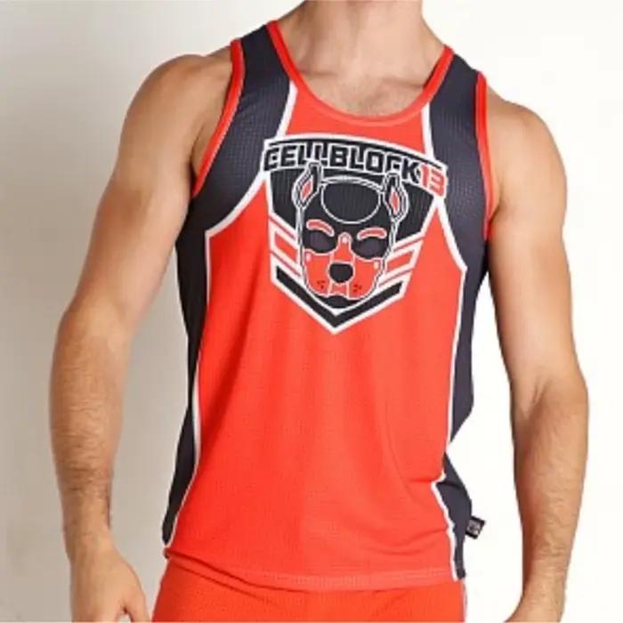 Haut de musculation pour homme tricoté en polyester robuste pour la course à pied, le renforcement musculaire, la boxe et plus