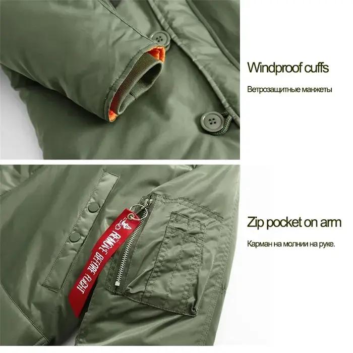 Grand Parka Homme Imperméable Épais à Capuche Taille Large pour Hommes Occasions Décontractées Automne Hiver