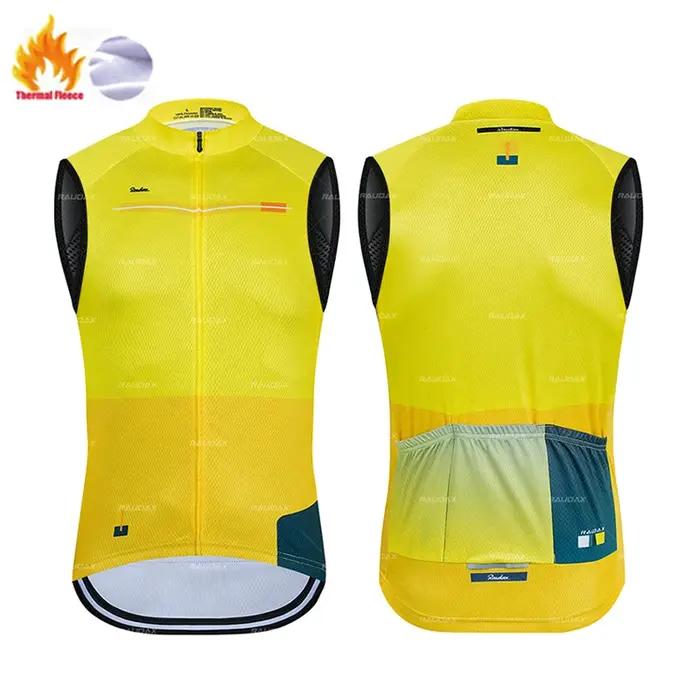 Gilet de cyclisme thermique en polaire d'hiver