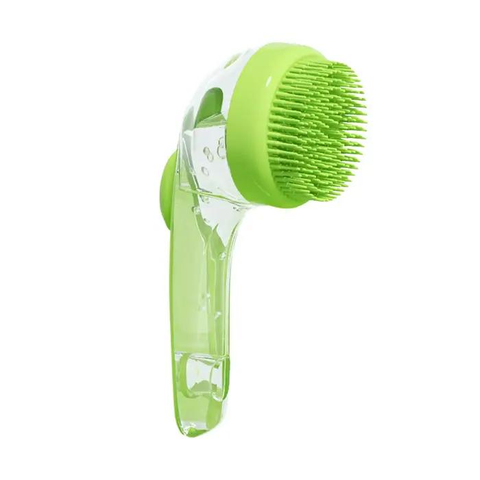 Brosse de Bain pour Chien avec Distributeur de Savon Douce et Anti-Chute de Poils Pour Soins Intenses et Moments Relaxants