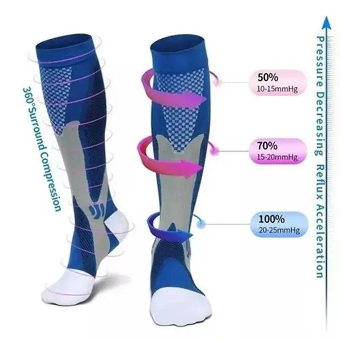 Bas de compression médical chasse varices fatigue jambes lourdes noir sport outdoor