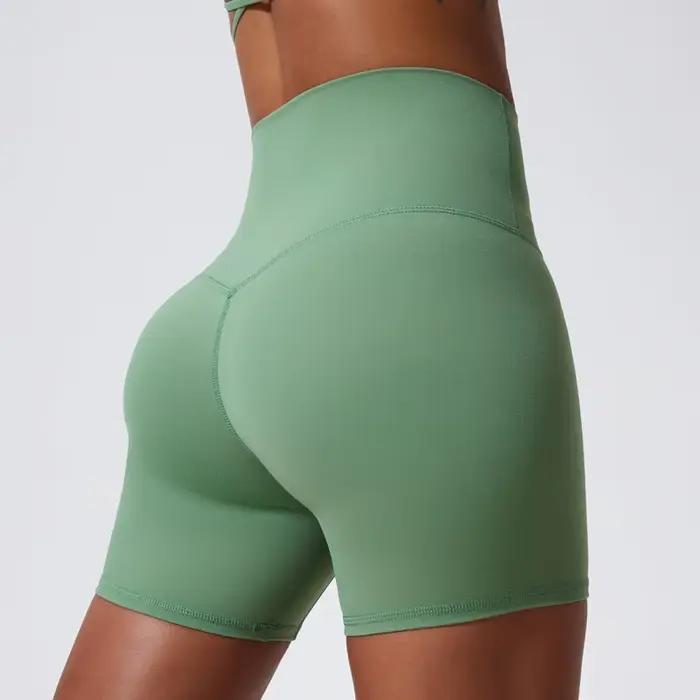 Vêtements de yoga en tissu super doux pour l'été, shorts de sport push-up pour femmes, leggings de s