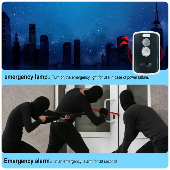Alarme de sécurité périmétrique 125db, 3 Modes, détecteur de mouvement, défense de sécurité, alerte antivol, outils de sécurité portables pour Camping en plein air