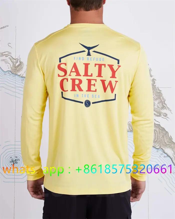 T-shirt de pêche à manches longues pour hommes