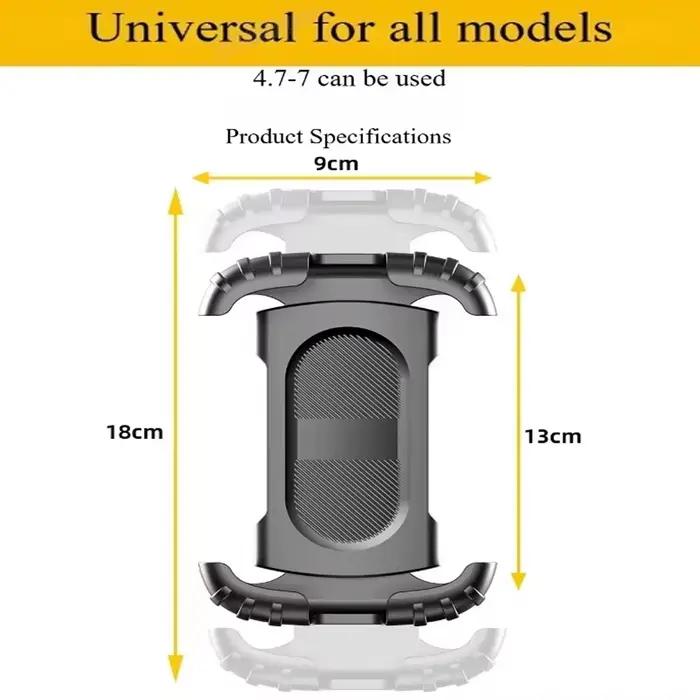 Support de téléphone portable universel pour motos, VTT et vélos de route, réglable 360°, adapté à tous les téléphones, pour sorties en plein air et sécurité sur la route