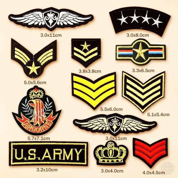 Patch brodé EMBLEM à thermocoller ou à coudre pour vêtements