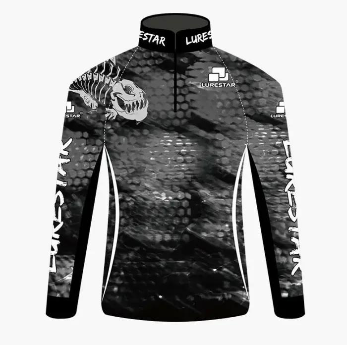 Chemise de pêche d'été pour homme en soie glacée protection solaire anti-uv respirante et séchage rapide pour activités en plein air