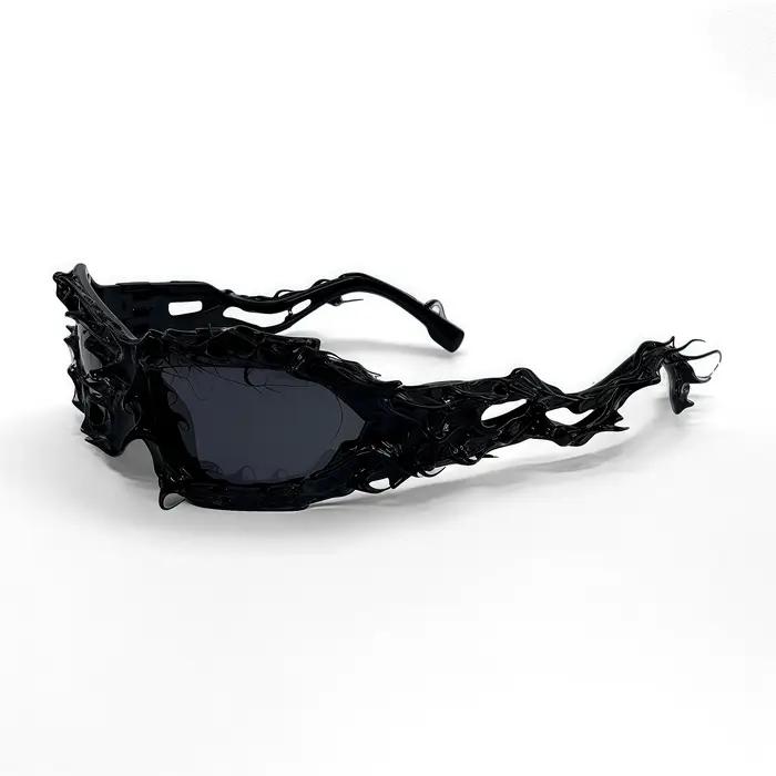 Lunettes de soleil tendance à monture irrégulière pour femmes et hommes