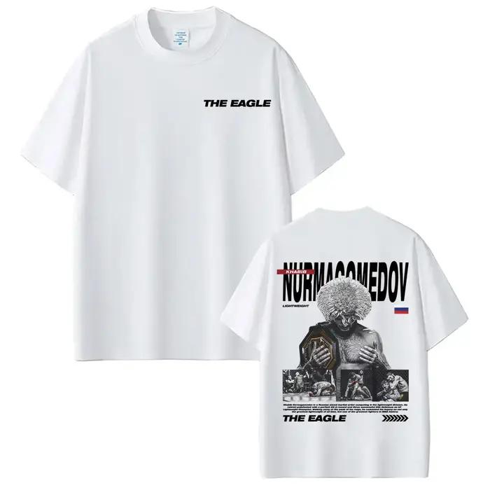 T-shirts Khabib Nurmagomedov The Eagle Merch pour hommes et femmes, esthétique violente, t-shirt oversize, hauts d'été, t-shirt ample, streetwear