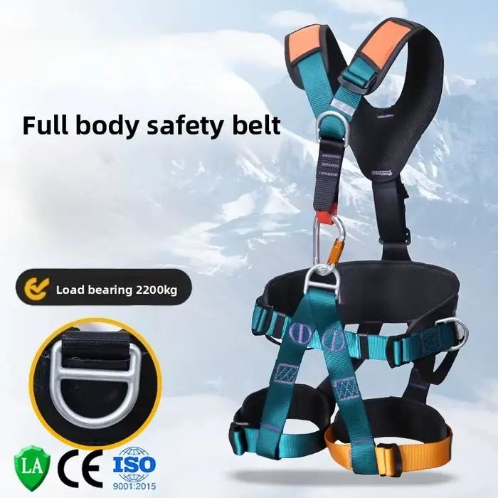 Harnais de sécurité pour le travail à haute altitude, ceinture de sécurité pour tout le corps à 5 points, équipement de sauvetage pour l'escalade en plein air et l'alpinisme