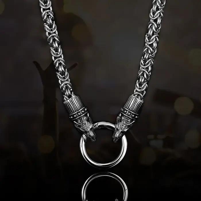 Collier tendance en acier inoxydable pour hommes