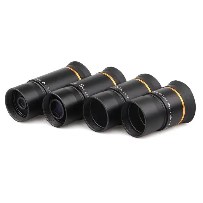 Kit d'oculaires pour télescope SVBONY 1,25" 6/9/15/20 mm 66 ° Ensemble d'oculaires FMC ultra grand