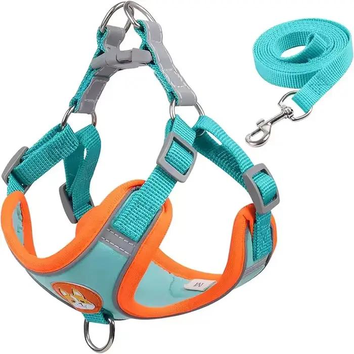Harnais pour animaux de compagnie, gilet réfléchissant pour chiens, laisse de traction rétractable pour petits chiens et chats, ensemble de traction, accessoires pour animaux de compagnie