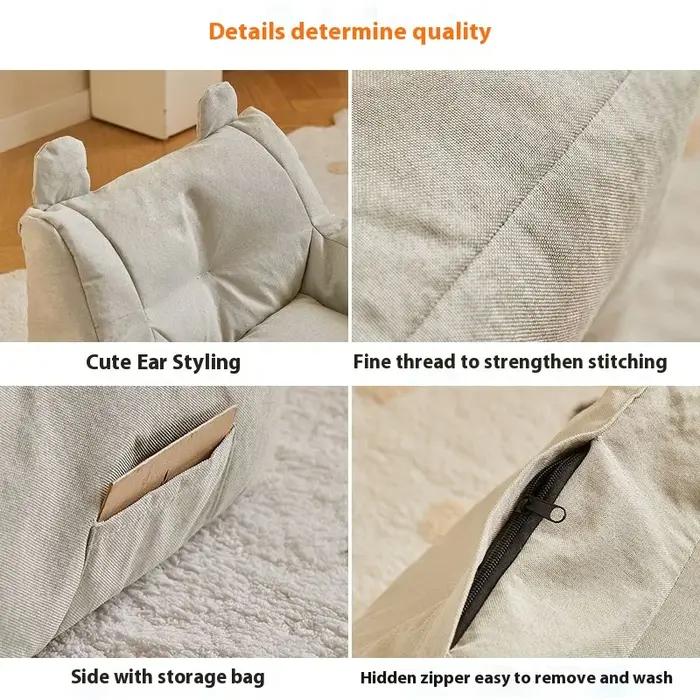 Canapé Solide avec Siège de Dessin Animé pour Enfant, Meuble Portable pour Chambre à Coucher