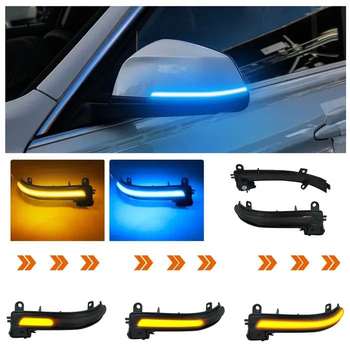 Signaux de direction dynamiques LED bleus pour BMW série 1 2 3 4 X1 et M2 améliorant sécurité et esthétique voiture occasions spéciales