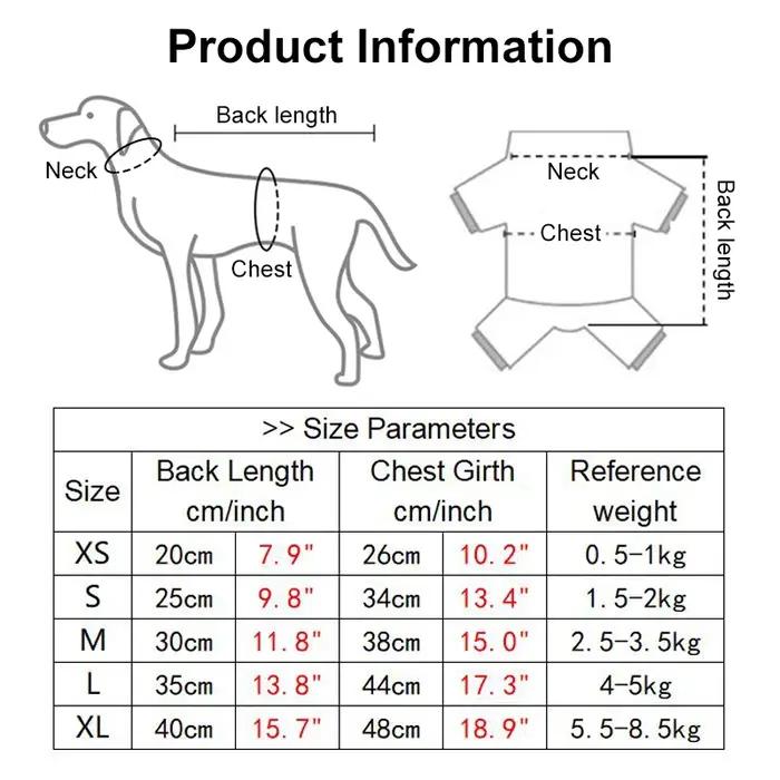Chemise en coton côtelé pour chien