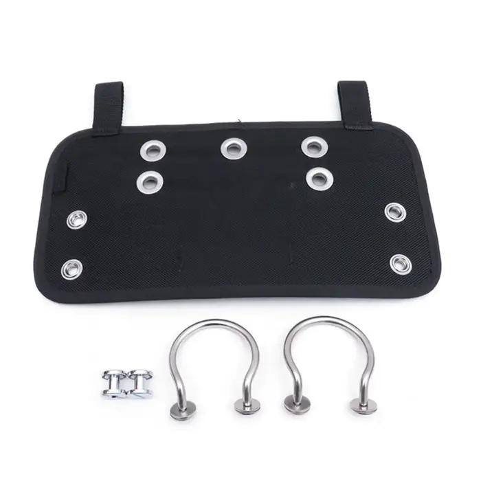 Scuba Diving Squar Butt Plate Stainless Steel Handle for Sidemount BCD with 2