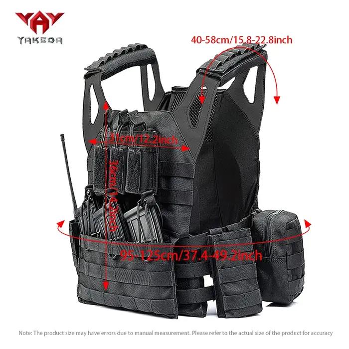 YAKEDA Gilet de chasse multifonctionnel réglable adapté aux activités de plein air