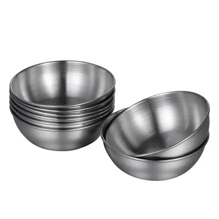 Plat à Sauce d'assaisonnement en acier inoxydable