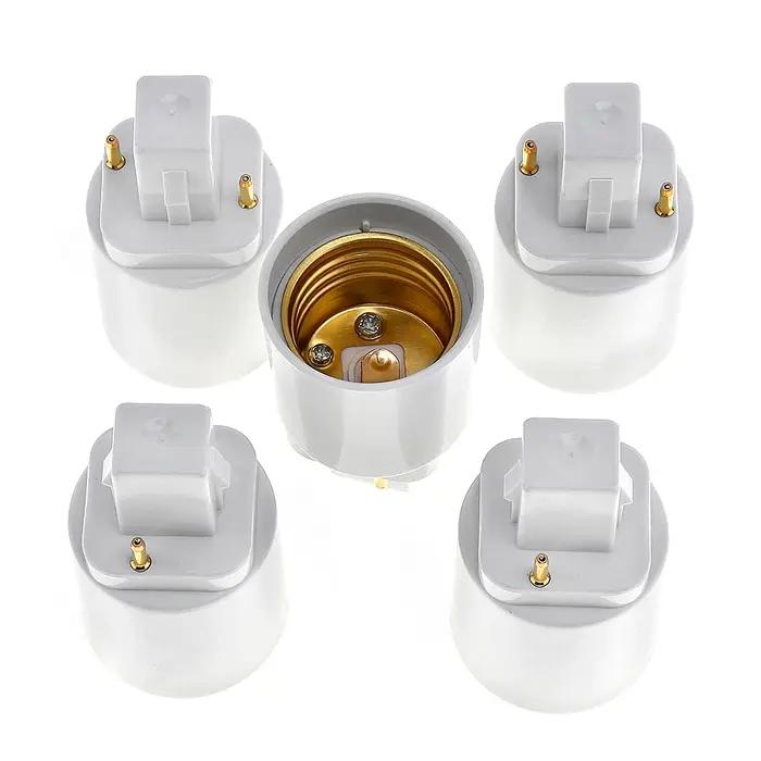 Adaptateur de Base d'ampoule G24 à E27, support de douille de lampe LED, convertisseur de lumière un