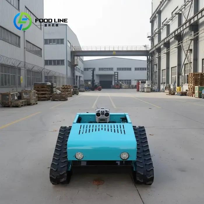Tondeuse à gazon télécommandée pour la montée de pentes raides, idéale pour les jardins en pente complexe, tâches de taille efficaces