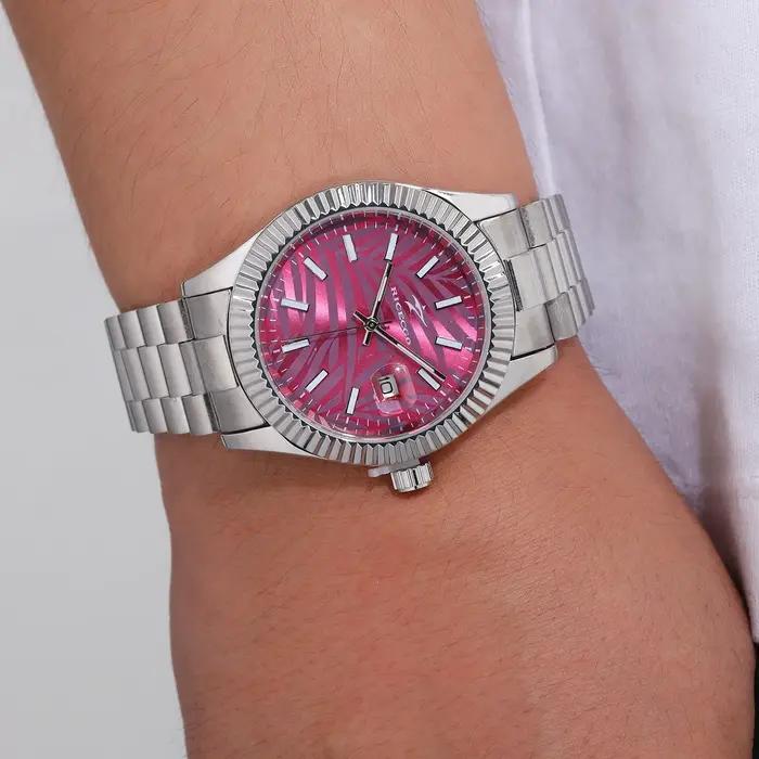Montre homme chronographe acier inox - Style rétro business classique - Mouvement quartz mode masculine