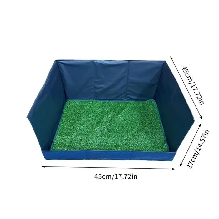 Tapis pipi en herbe lavable pour animaux compagnie, toilettes d'entraînement en pot avec conception