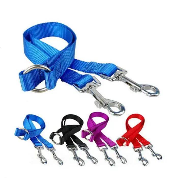 Laisse de marche à Double plomb pour deux chiens, laisse créative pour chien, chaîne pour chien, fournitures pour animaux de compagnie, accessoires pour chiens